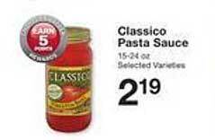 Price Chopper Classico Pasta Sauce offer