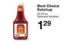 Price Chopper Best Choice Ketchup offer