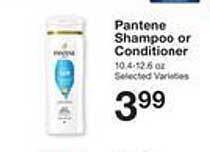 Price Chopper Pantene Shampoo Or Conditioner offer