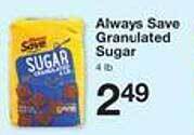 Price Chopper Always Save Granulated Sugar offer