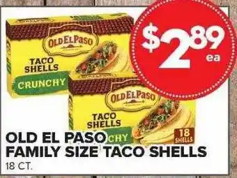Price Cutter Old El Paso Family Size Taco Shells offer