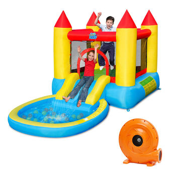 Walmart Gymax Inflatable Bounce House Kids Slide Jumping Castle Bouncer w/Pool and 480W Blower offer