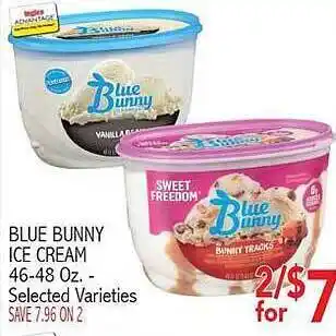 Ingles Markets Blue Bunny Ice Cream Selected Varieties offer