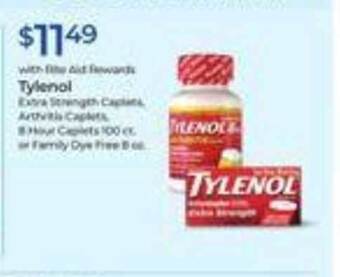 Rite Aid Tylenol offer