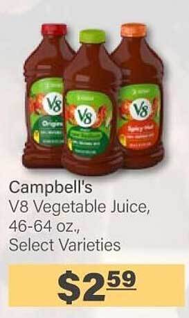 Commissary Campbell's V8 Vegetable Juice offer