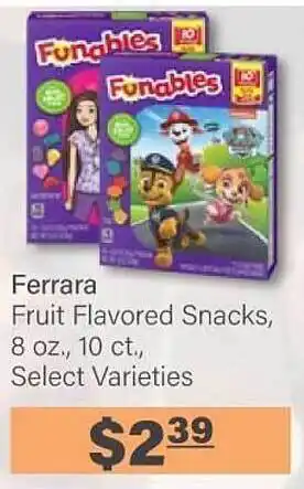 Commissary Ferrera Fruit Flavored Snacks offer