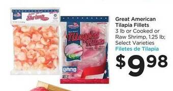 Foods Co Great American Tilapia Fillets offer