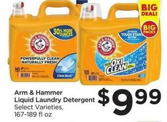 Foods Co Arm & Hammer Liquid Laundry Detergent offer