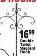 Ocean State Job Lot Double Twist Shepherd Hook offer