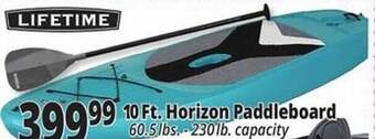 Ocean State Job Lot 10 Ft. Horizon Paddleboard Lifetime offer