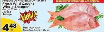 Presidente Fresh Wild Caught Whole Snapper offer