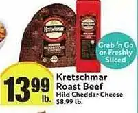 Kretschmar Roast Beef Mild Cheddar Cheese