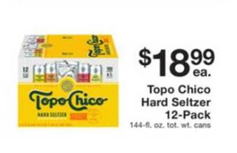Fairway Store Market Topo Chico Hard Seltzer 12-Pack offer