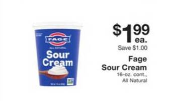 Fairway Store Market Fage Sour Cream offer