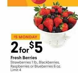 Nob Hill Fresh Berries offer