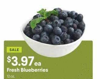 Nob Hill Fresh Blueberries offer
