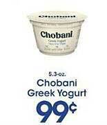 Price Rite Chobani Greek Yogurt offer