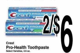 ACME Crest Pro-Health Toothpaste offer