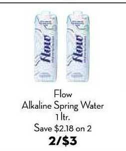 Bristol Farms Flow Alkaline Spring Water offer
