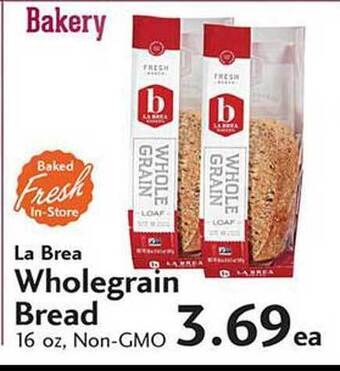 Sunset Foods La Brea Wholegrain Bread offer