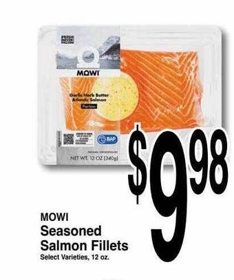 Super Saver Mowi Seasoned Salmon Fillets offer