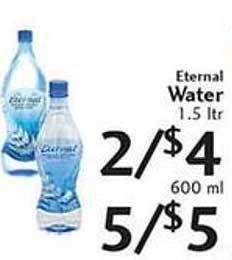 Sunset Foods Eternal Water offer