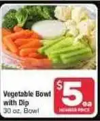 Vegetable Bowl With Dip
