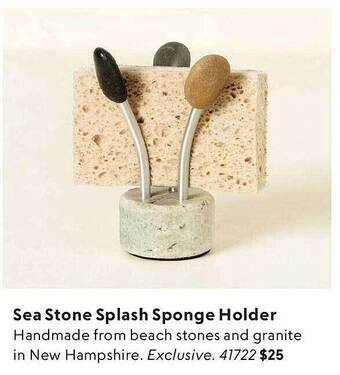 Uncommon Goods Sea Stone Splash Sponge Holder offer