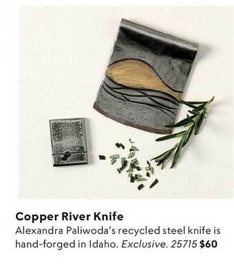 Uncommon Goods Copper River Knife offer