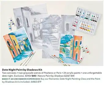 Uncommon Goods Date Night Paint By Shadows Kit offer