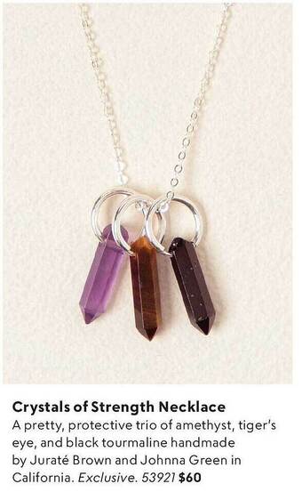 Uncommon Goods Crystals Of Strength Necklace offer