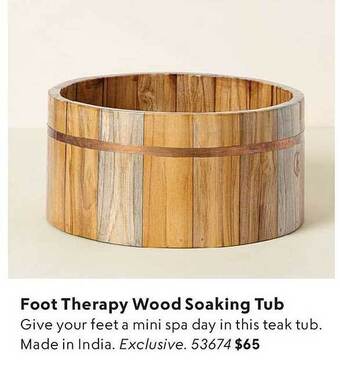 Uncommon Goods Foot Therapy Wood Soaking Tub offer