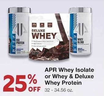 United Supermarkets Apr Whey Isolate Or Whey & Deluxe Whey Protein offer