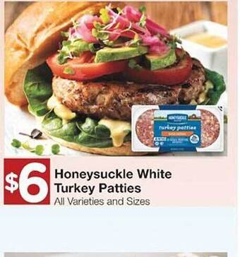 United Supermarkets Honeysuckle White Turkey Patties offer