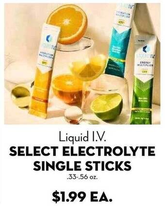 Liquid I.V. Select Electrolyte Single Sticks