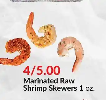 Hy-Vee Marinated Raw Shrimp Skewers offer