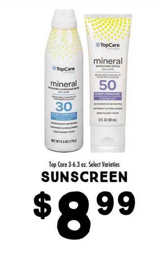 Maceys Top Care Sunscreen offer