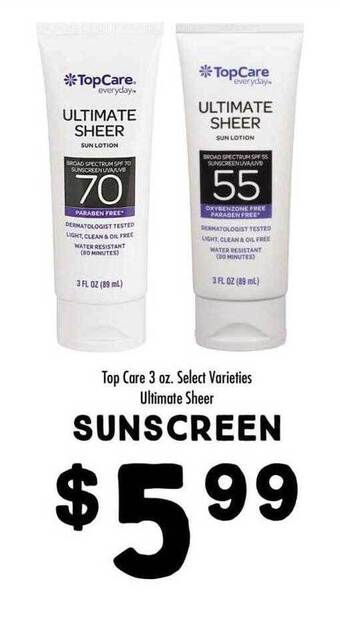 Maceys Top Care Sunscreen offer
