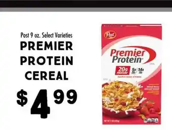Maceys Premier Protein Cereal offer