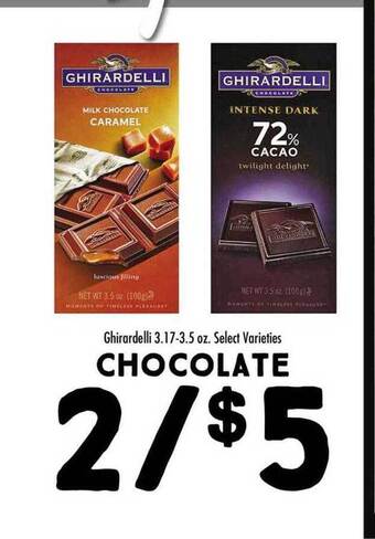 Maceys Ghirardelli Chocolate offer