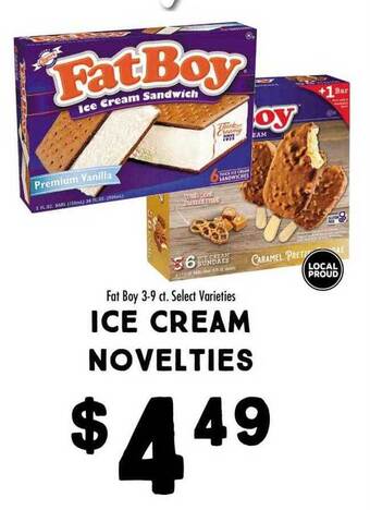 Maceys Fat Boy Ice Cream Novelties offer