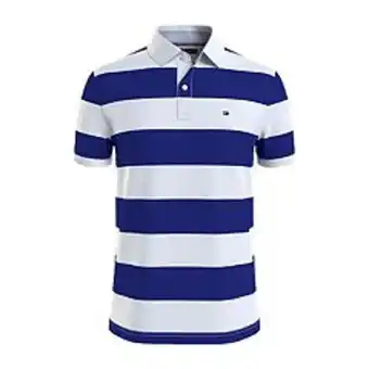 Kohl's Men's tommy hilfiger custom-fit striped cotton rugby polo offer