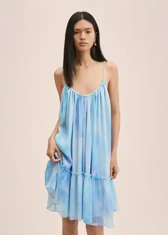 Mango Ruffled chiffon dress offer