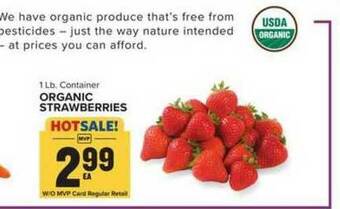 Food Lion Organic Strawberries offer