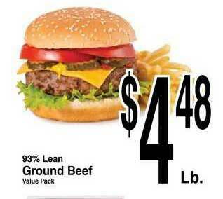 Super Saver 93% Lean Ground Beef offer