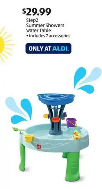 Aldi Step2 Summer Showers Water Table offer