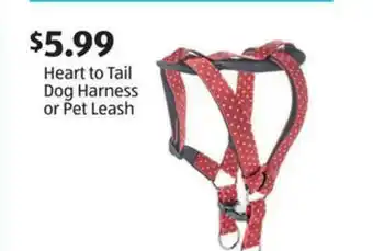 Aldi Heart To Tail Dog Harness Or Pet Leash offer