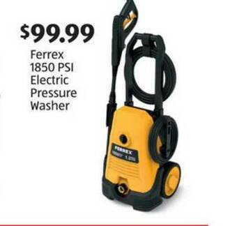 Aldi Ferrex 1850 Psi Electric Pressure Washer offer