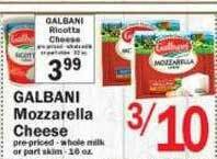 Food Bazaar Galbani Mozzarella Cheese offer