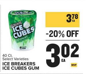 Food Lion Ice Breakers Ice Cubes Gum offer
